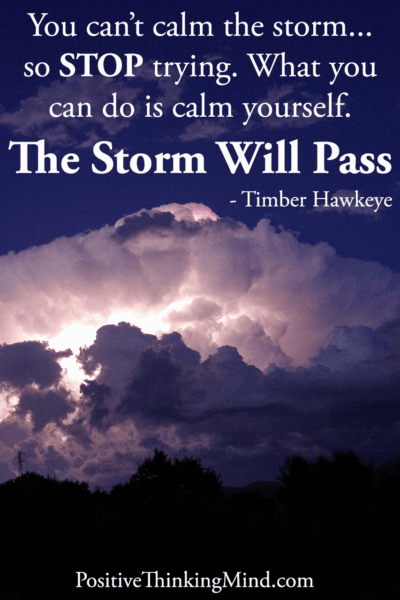 You can’t calm the storm so STOP trying – Timber Hawkeye