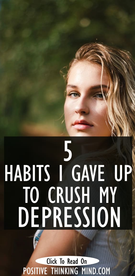 blond depressed woman. habits I gave up to overcome depression