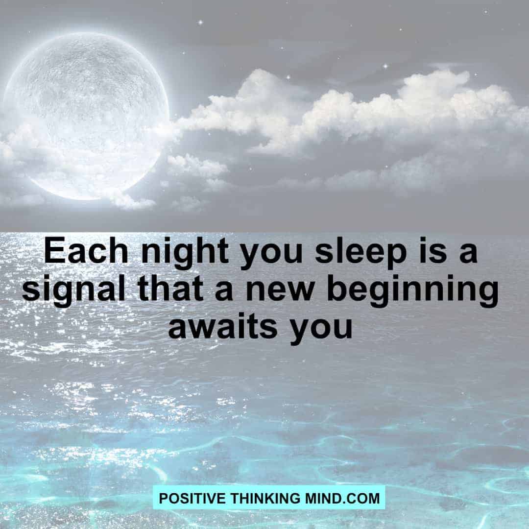 positive good night quotes