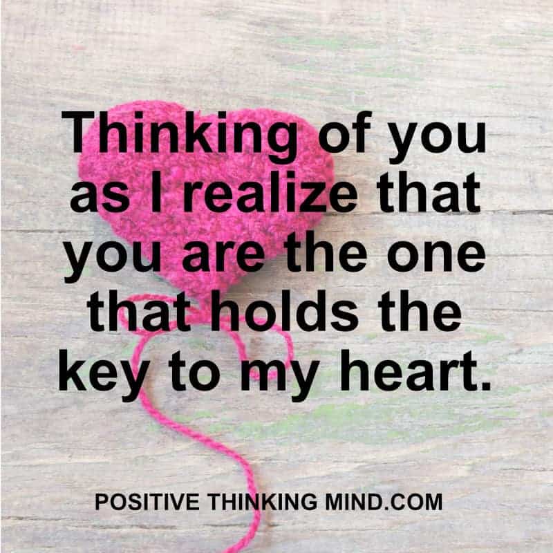 71 Best Thinking Of You Quotes - Positive Thinking Mind