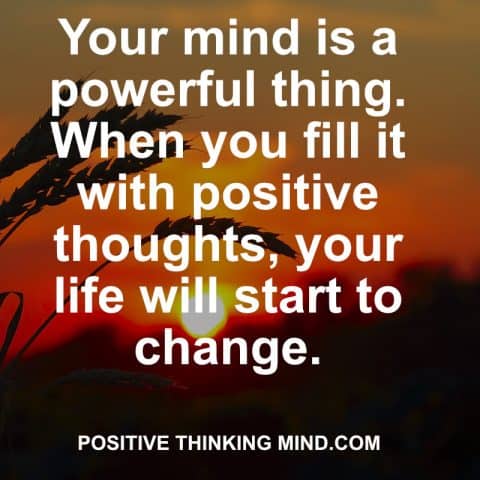 positive thinking changes your life speech