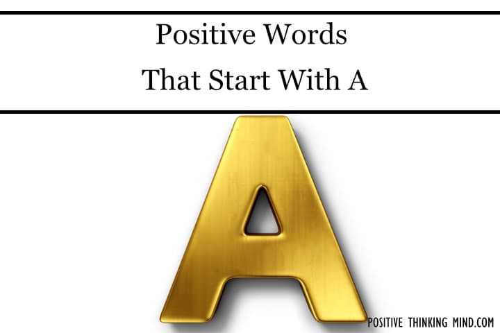 positive words that start with A