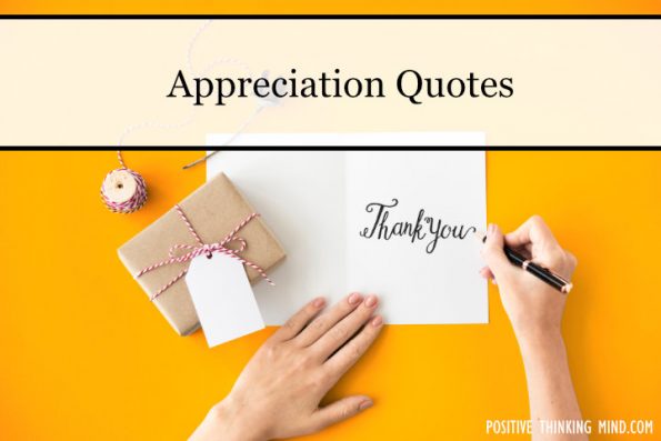 101 Appreciation Quotes | Positive Thinking Mind